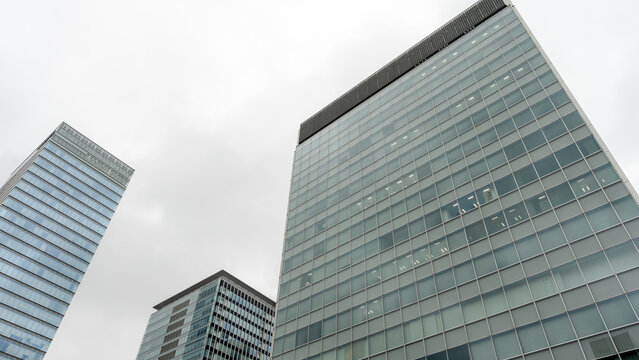 Modern skyscrapers in Akihabara's urban landscape