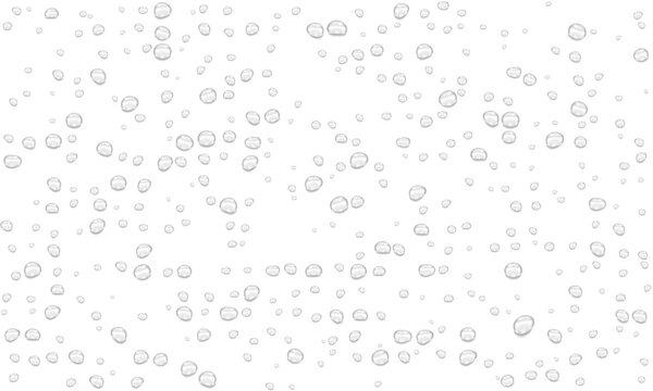 Realistic water drops. PNG drops, condensation on the window, transparent water drop. Abstract water drops, bubbles on transparent background, digital liquid design, Stock royalty free	