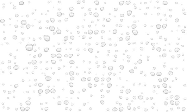 Realistic water drops. PNG drops, condensation on the window, transparent water drop. Abstract water drops, bubbles on transparent background, digital liquid design, Stock royalty free