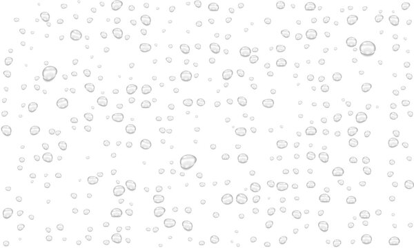 Realistic water drops. PNG drops, condensation on the window, transparent water drop. Abstract water drops, bubbles on transparent background, digital liquid design, Stock royalty free