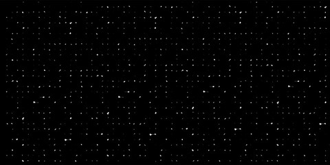 Starry night sky space seamless pattern. Galaxy shiny stars background, fabric seamless print or textile vector background. Wrapping paper space pattern or wallpaper with comet, glowing constellations © Selamet