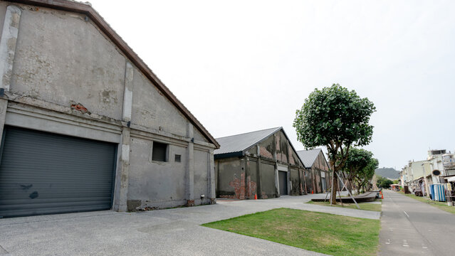 Pier-2 art center warehouses in Kaohsiung, Taiwan