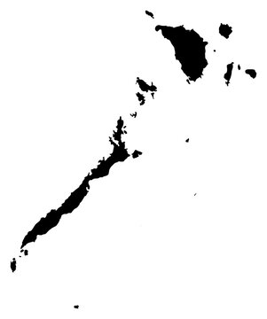 A contour map of Mimaropa Region. Filipino region silhouette
