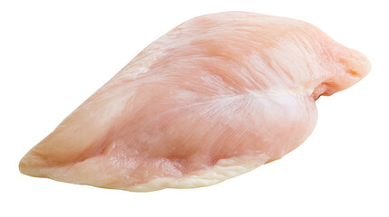 Raw boneless skinless chicken breast fillet, isolated on transparent background © George