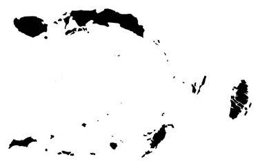Obraz premium A contour map of Maluku. Indonesian province silhouette
