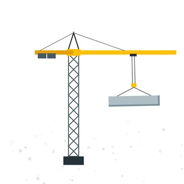 Construction Tower Crane Motion Graphic Animation