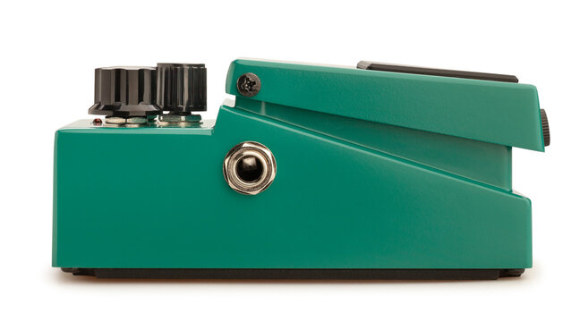 tremolo guitar effects pedal path isolated on white
