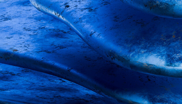 Abstract blue textured geometric surface