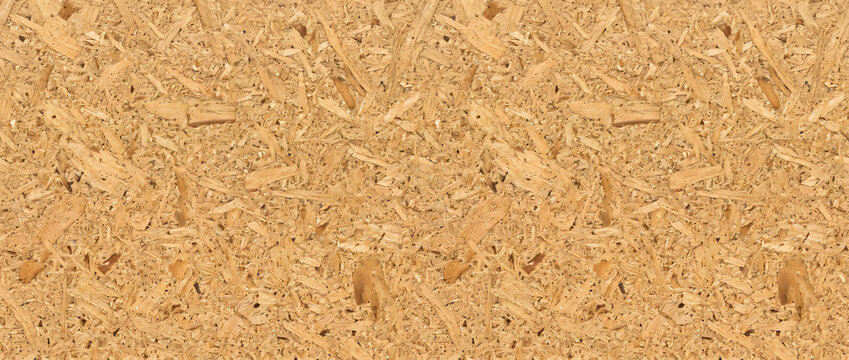 OSB highly detailed natural engineered wood panel texture with realistic chip composition for seamless interior design material references
