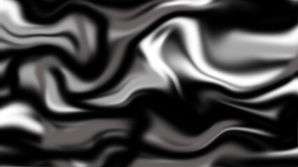 Fototapeta premium Abstract Monochrome Liquid Marble Fluid Texture Background