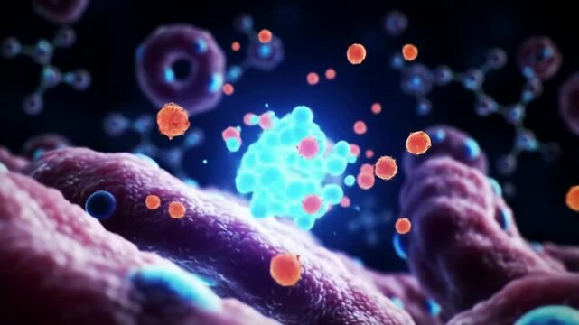 3D Cellular Structure Representing Interactions of Antihistamines with Histamine Receptors in Allergy Treatment