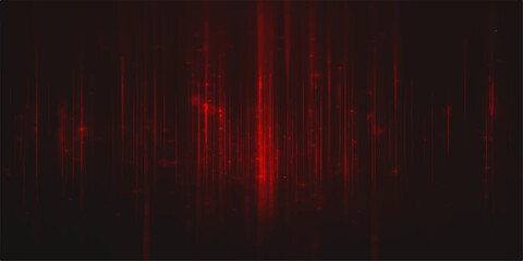 striking abstract background with vertical lines of pulsating red light creating a sense of energy and mystery. © NOT BAD