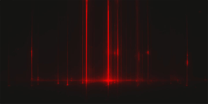 Abstract scientific representation of red spectral lines on a dark background, evoking a sense of mystery and discovery in the universe.