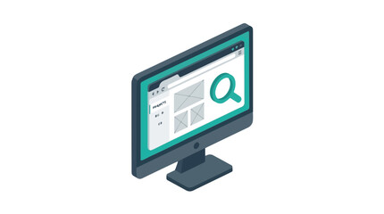 Computer monitor with gra © Micro Design-id