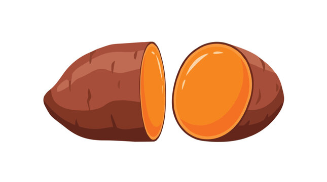 Sweet vibrant orange yams