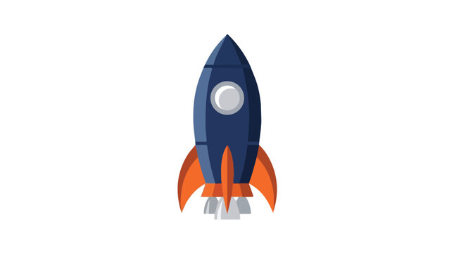 Cartoon Rocket Ship Illus