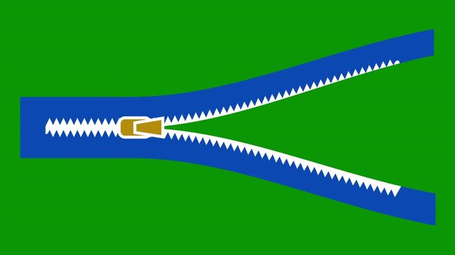 Animated opening and closing transition with alpha channel, cartoon animation preset good for any use, motion design element, business, art, education, science, fashion, green screen background, 4k