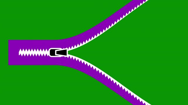 Animated opening and closing transition with alpha channel, cartoon animation preset good for any use, motion design element, business, art, education, science, fashion, green screen background, 4k