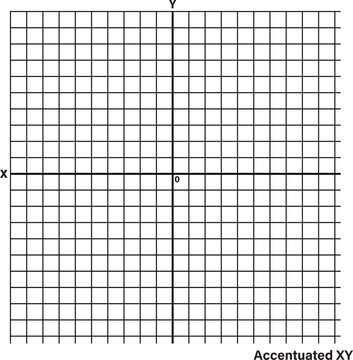 Graph Paper Sticky Note Pads, Accentuated XY Axis: Set of 4 - Web. eps 10. vector illustration.