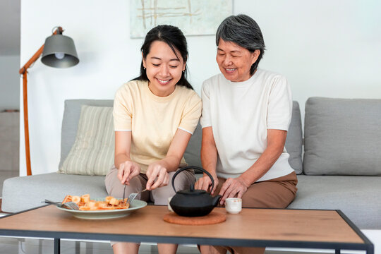 Mother and daughter enjoying quality time together