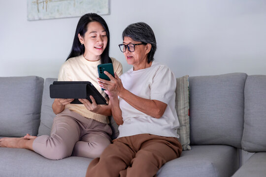 Mother and daughter enjoying quality time at home