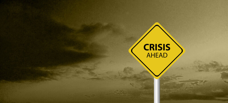Financial Crisis, Economic, Business risk management concept. Risk word on wooden block, domino crisis effect. Concept Risk, Crisis, Management, Assessment, Insurance, Security, Financial, Economic