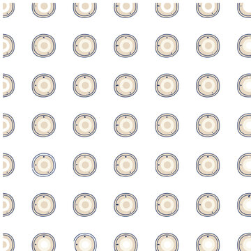 Seamless pattern of stylized compasses