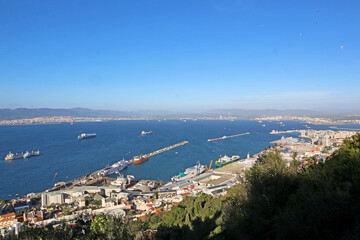 Fototapeta premium Algeciras across the bay of Gibraltar 