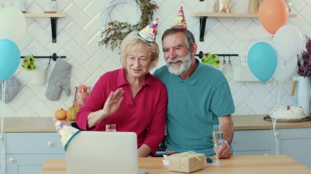 A Heartwarming Celebration An Elderly Couples Joyful and Memorable Birthday Bash at Home