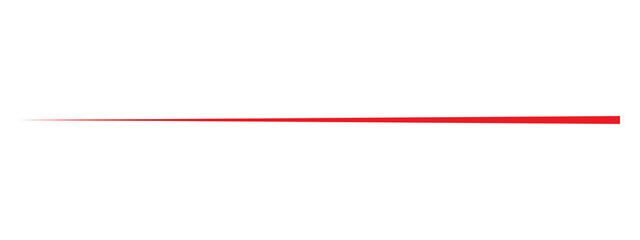 A single horizontal red line with a thin sharp pointed edge on the left side © Risad