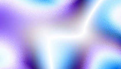 Abstract blue white purple overlay transparent gradient background with soft noise. Noise gradient, ombre effect. Textured with rough grain, noise © kastanka