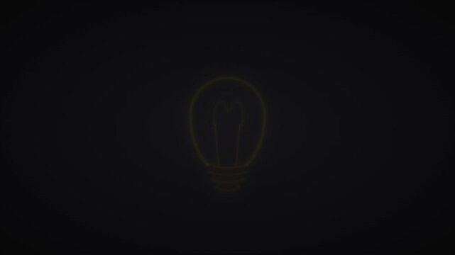 Dark Pixel Art Animation of Lightbulb Brain and Microchip Representing AI Evolution.