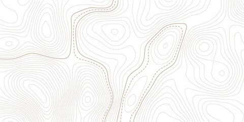 Geographic abstract pattern. The topo contour or wallpaper.Mountain trail terrain or path.paper texture Imitation of a geographical map shades. © AFROZAOPORNA