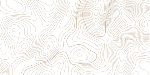 Topographic line contour map background, geographic grid map.Geographic line map with elevation assignments.Business concept. Vector illustration.  © AFROZAOPORNA