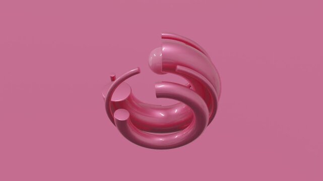 Abstract digital composition featuring geometric objects, realistic 3D render, modern minimalist aesthetic, premium background for technology, innovation and creative visual content