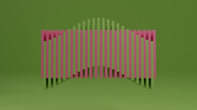 Modern abstract 3D render featuring geometric objects, minimalist digital composition, realistic contemporary design, premium visual background for presentations, branding and creative media