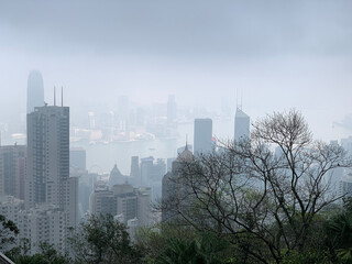 Fototapeta premium Hong Kong Greater Bay Area Cityscape, pacific ocean
