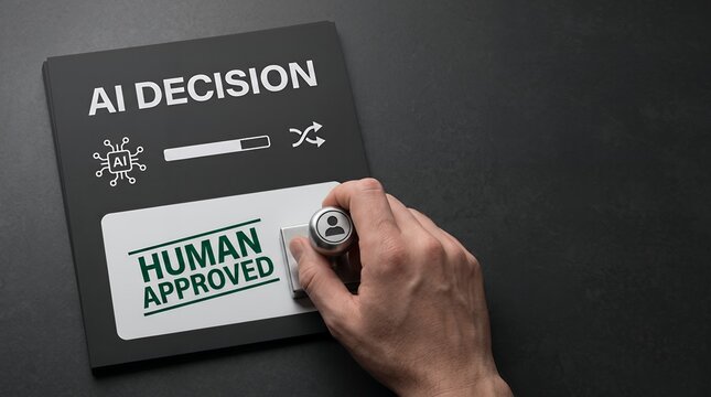 Ai trust and responsible AI oversight achieved through a formal manual human approved decision process