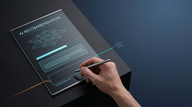 Ai trust document review process featuring human oversight for ethical AI model validation and assessment