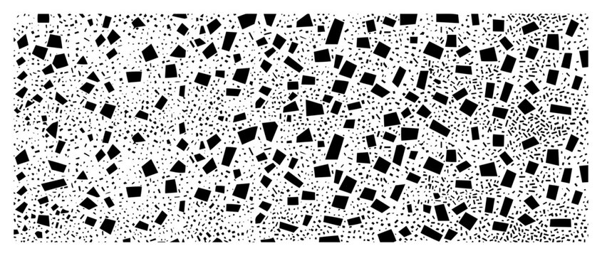 Dense terrazzo texture background, geometric shard pattern with stippling, abstract mosaic surface vector illustration