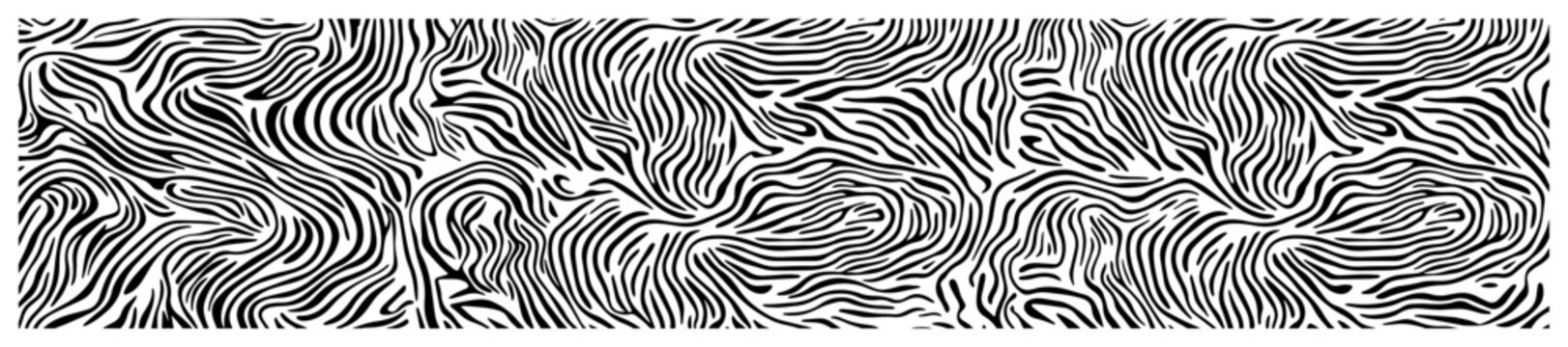 Organic wavy line texture background, abstract hair or fur pattern, hand drawn fluid flowing lines vector illustration