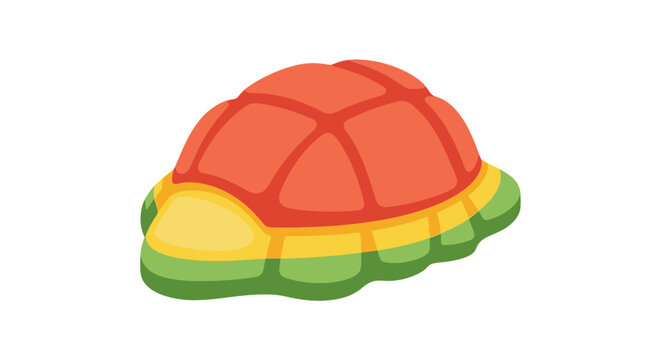 Colorful cartoon turtle shell closeup.