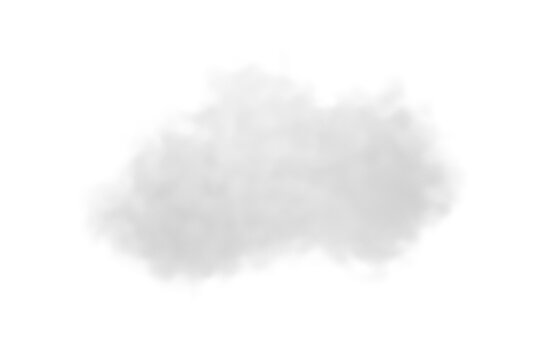 fluffy 3d clouds on a transparent background