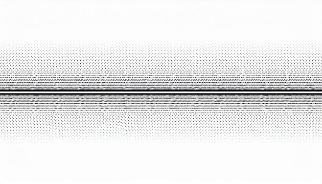 dotted thin divider black horizontal line isolated on white background