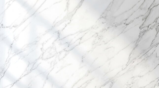 White marble texture background with soft shadow of window frames overhead view of light gray stone surface for interior luxury design and architectural finishing material decor.