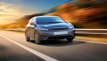 Naklejka premium fast moving car