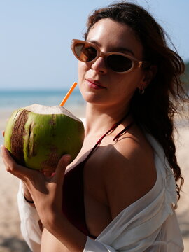 young teen on the beach