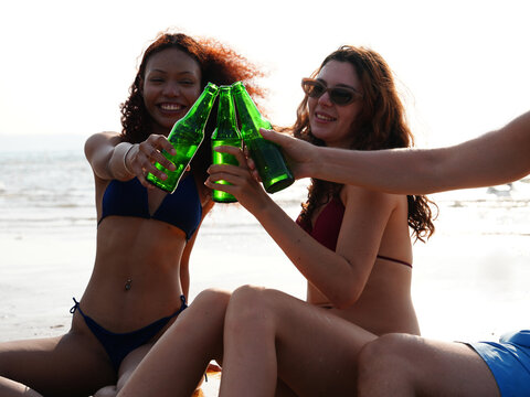 young teen on the beach