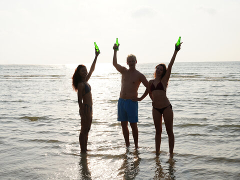 young teen on the beach