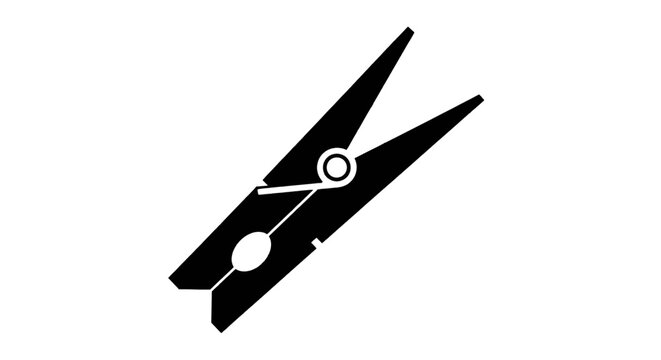 Vector illustration of clothespin icon vector illustration on a transparent background